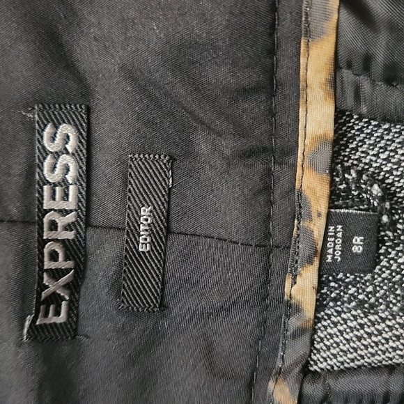 Express Editor Gray Trousers  Career Office Contemporary Minimalist 8 Dressy - Picture 9 of 11